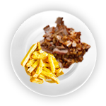 Chicken Doner Meat & Chips 